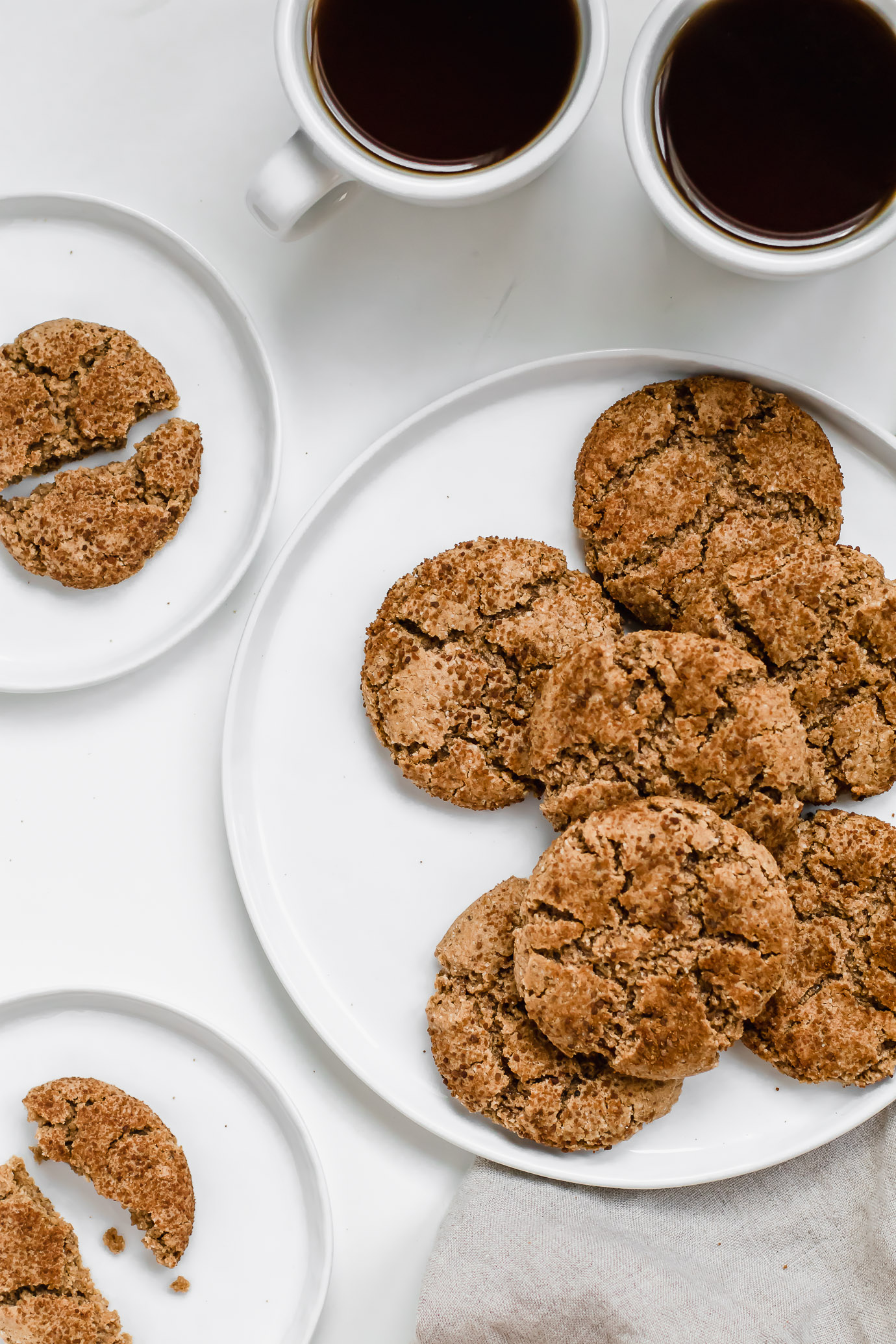 grain-free snickerdoole cookies made with Simple Mills Pancake mix