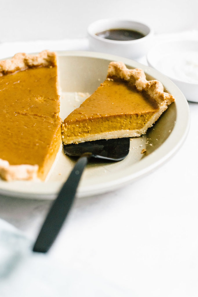 Pumpkin Pie with Almond Flour Crust - Nourished By Nutrition