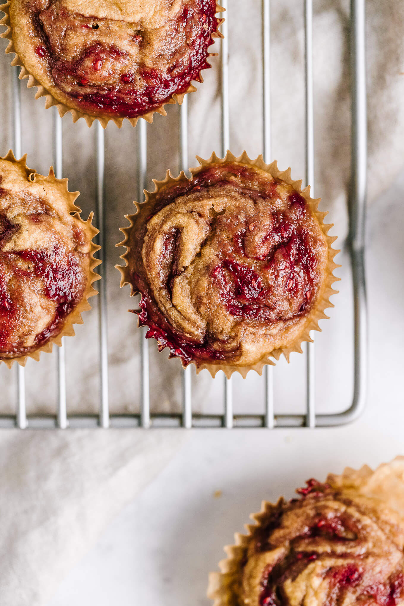 Peanut Butter and Jelly Muffins - nourished by nutrition