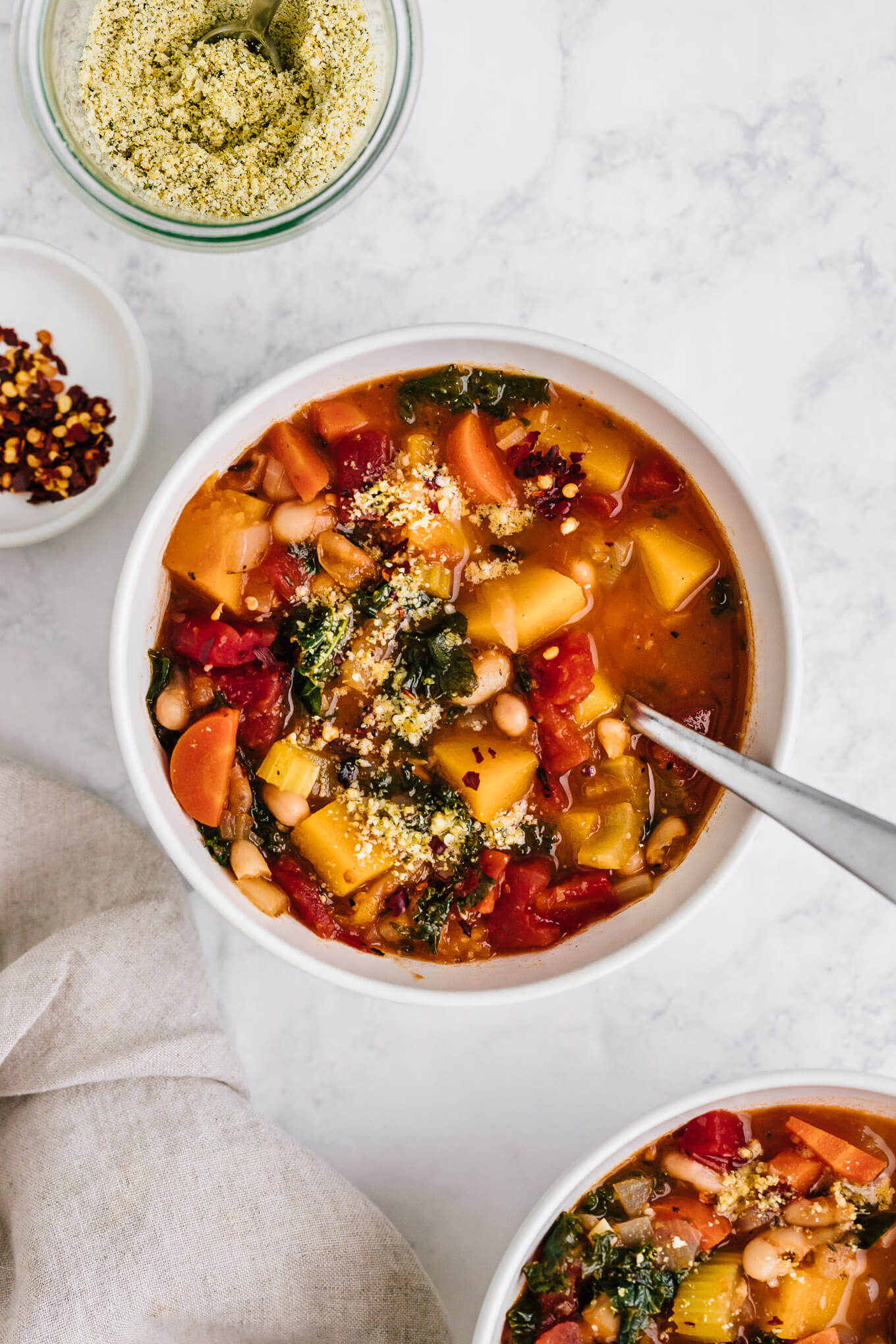 Winter Minestrone with Butternut Squash and Kale