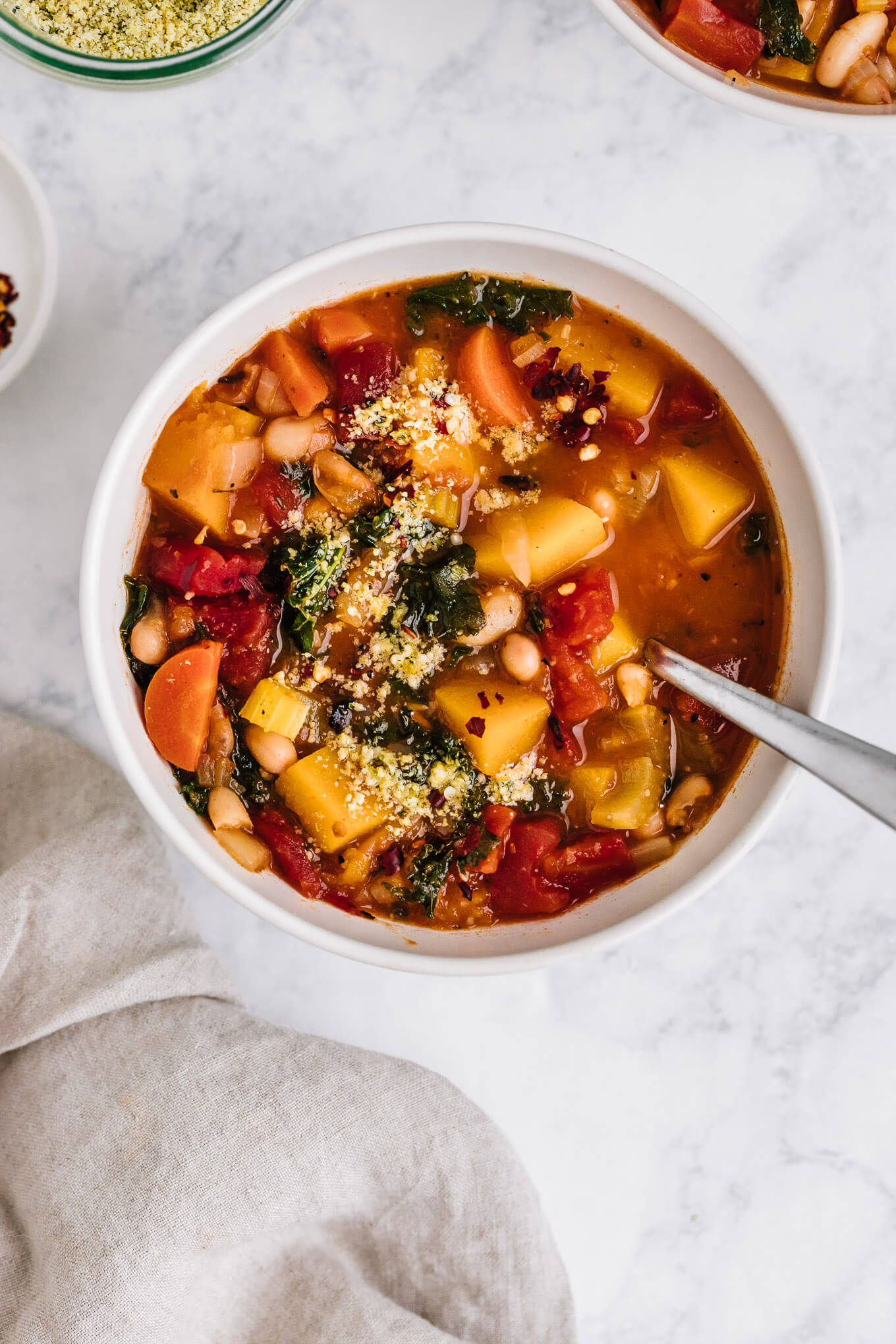 Winter Minestrone with Butternut Squash and Kale