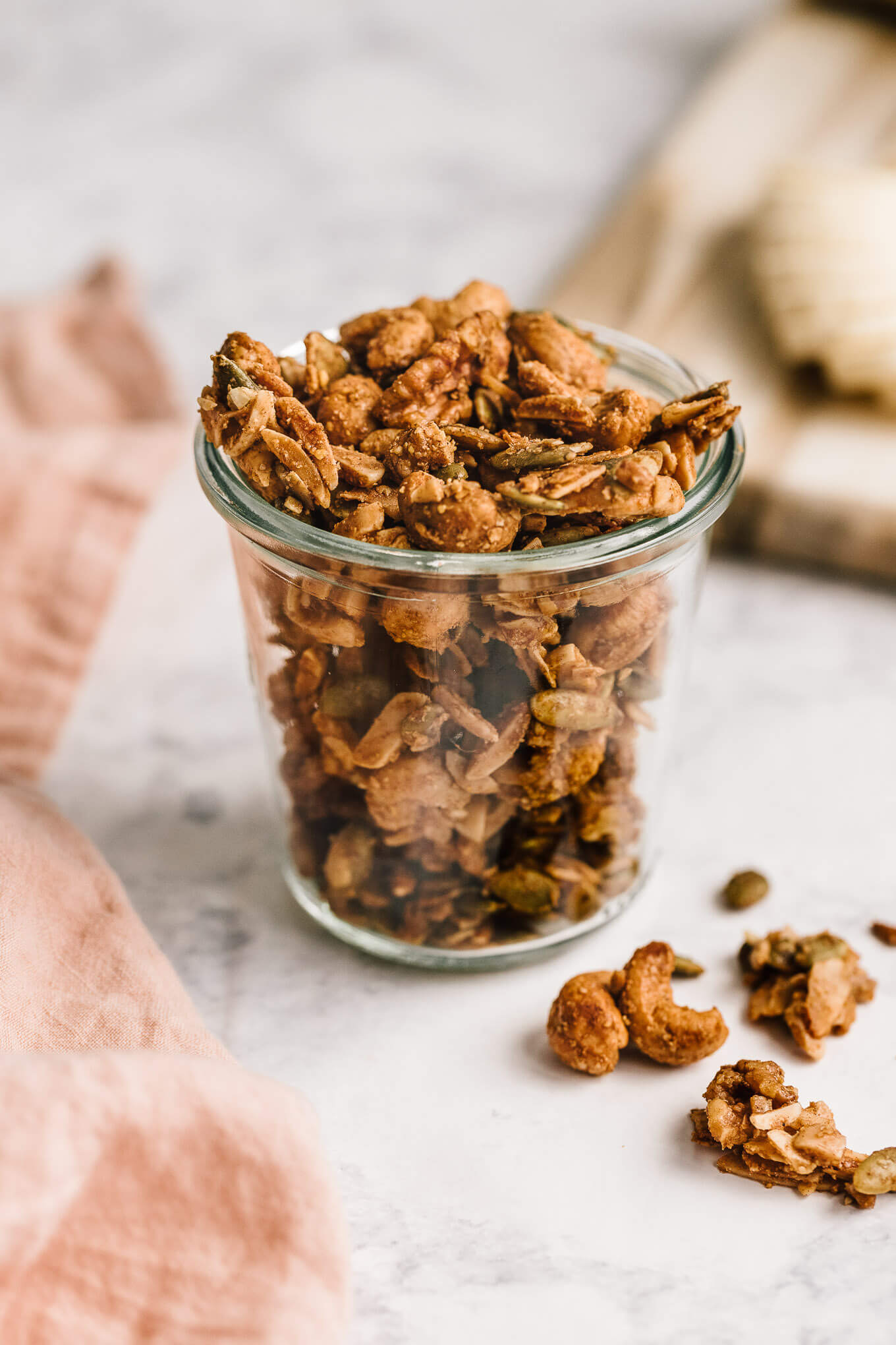 paleo grain-free granola with maple and coconut oil