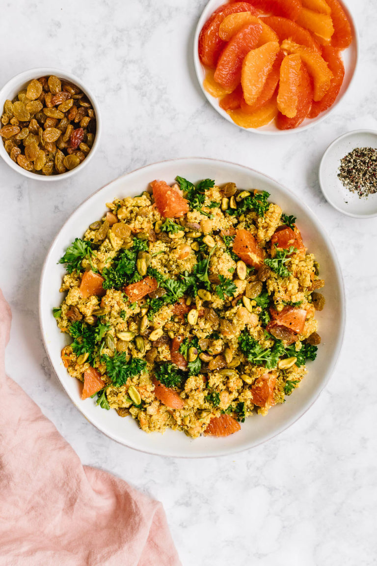 Moroccan Chickpea Quinoa Salad - Nourished By Nutrition