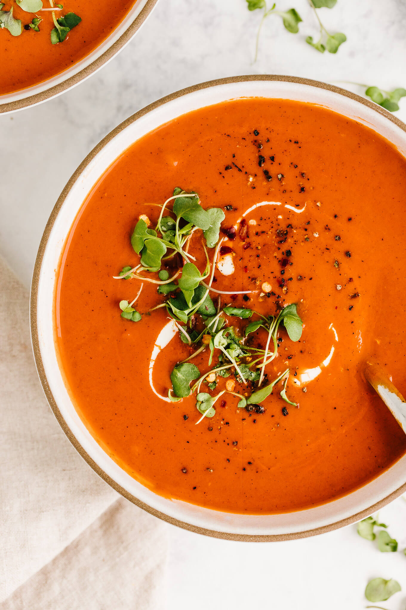 Easy Roasted Red Pepper Tomato Soup - Nourished By Nutrition