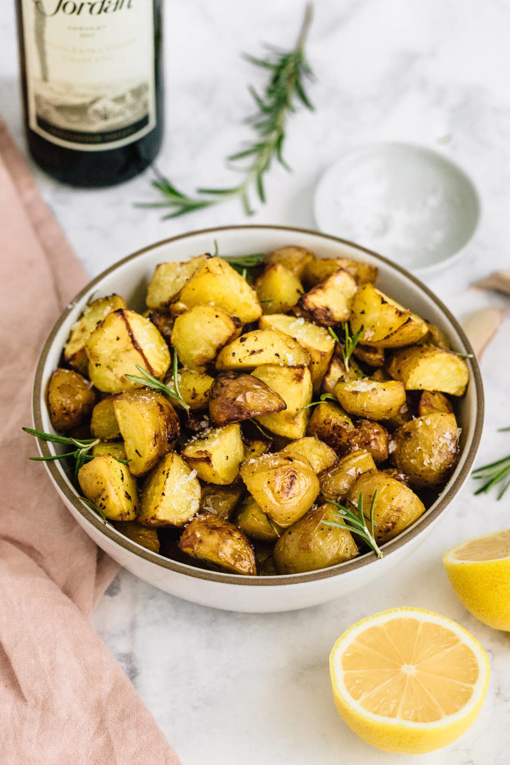 Crispy Lemon Roasted Potatoes Nourished By Nutrition