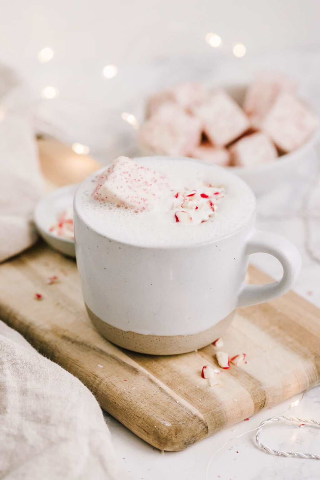 Vegan Peppermint White Hot Chocolate Nourished By Nutrition