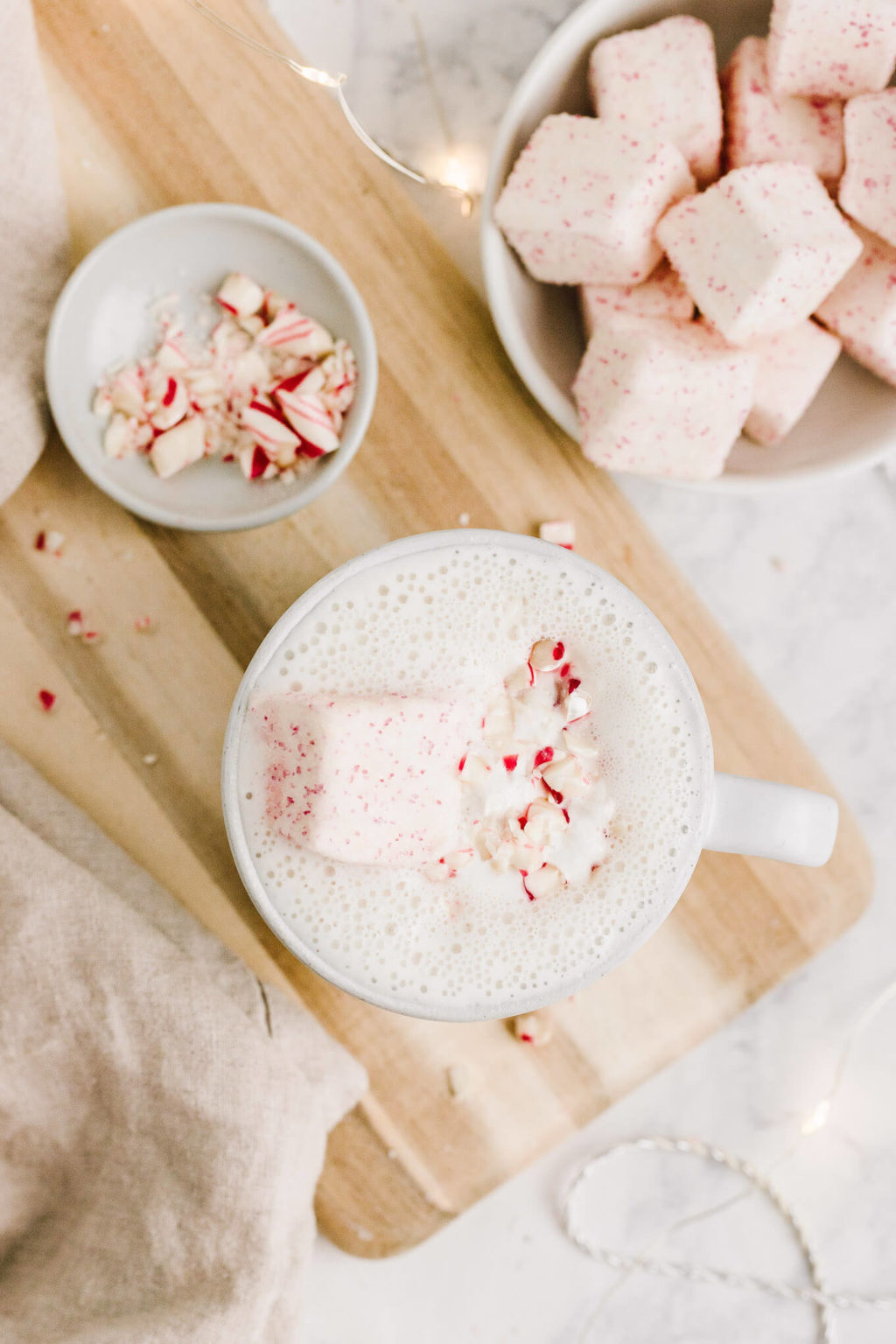 Vegan Peppermint White Hot Chocolate Nourished By Nutrition
