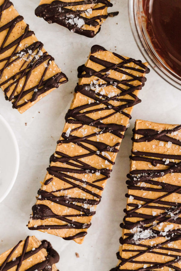 Chocolate Peanut Butter Protein Bars - Nourished By Nutrition