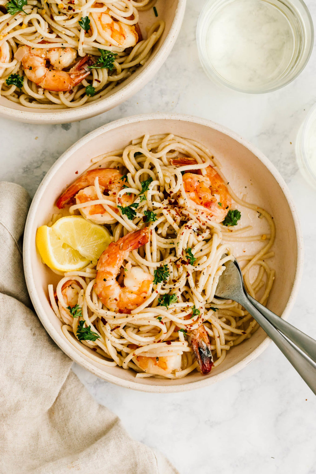 Lemon Garlic Shrimp Pasta Nourished By Nutrition