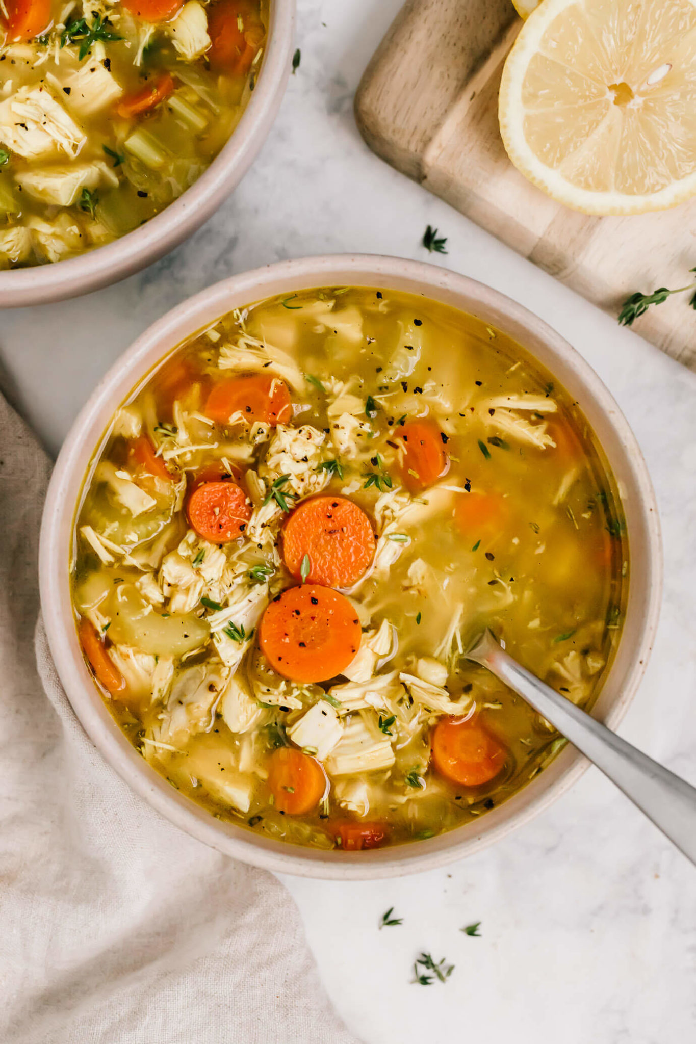 Nourishing Chicken Soup (With No Noodles) - Nourished By Nutrition