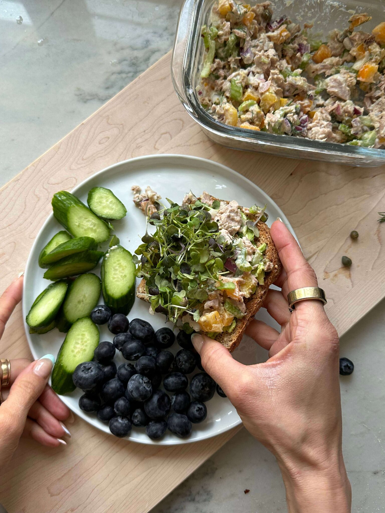 Healthy Tuna Salad (No Mayo!) - Nourished By Nutrition