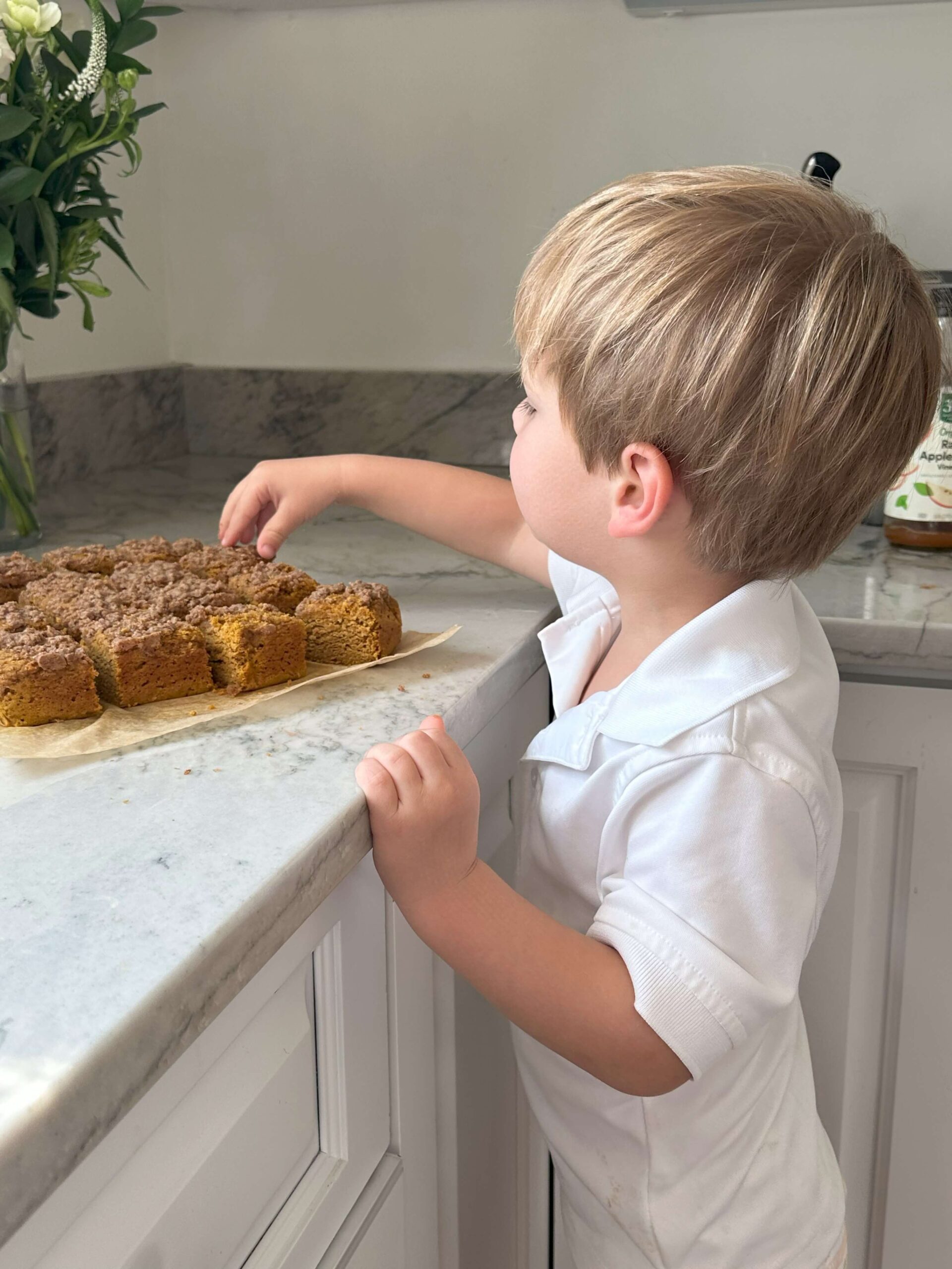 Gluten-Free Pumpkin Coffee Cake snack that kids love