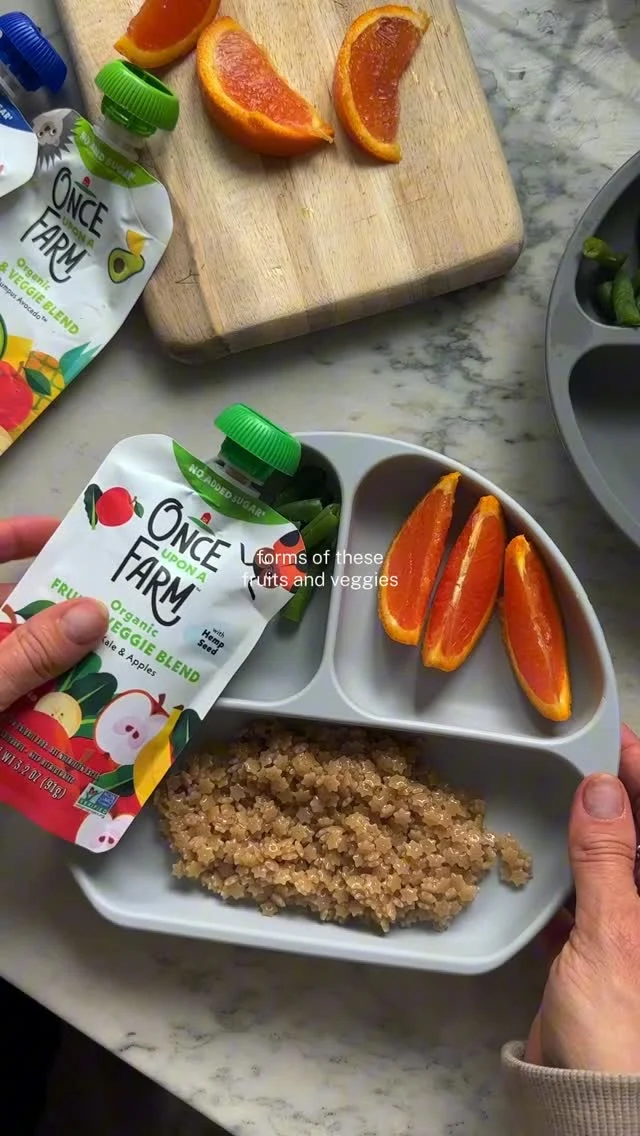 Sneaking in veggies wherever I can because Charlie’s exact words “I’m not eating the green things.”

Having @onceuponafarm fruit and veggie pouches shipped straight to your door feels like the ultimate parenting hack. The subscriptions are completely customizable and the convenience and quality are unmatched. 

Subscribe today and get a discount on your first order. #ouafpartner

#nourishedbynutrition #feedinglittles #toddlersnacks #toddlerhacks #healthykidsnacks #parenthacks #nosugaradded