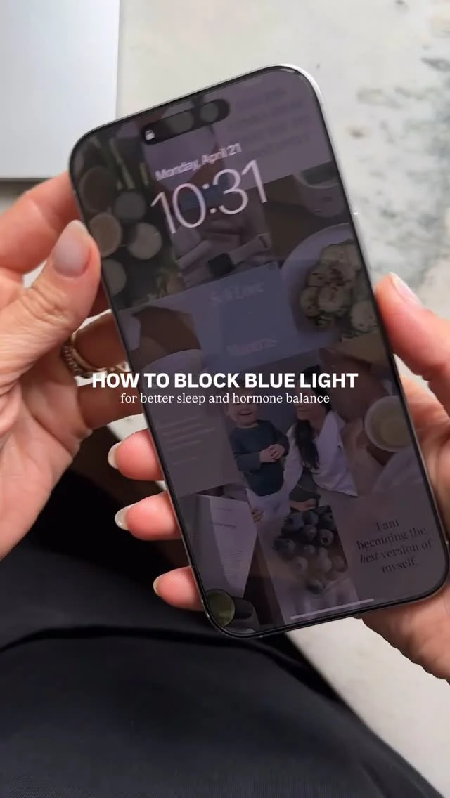 Yes, the blue light from your screens is messing with your hormone balance…

Comment BLUE LIGHT and I’ll send you the full instructions on how to block it right from your phone. 

🌙 NIGHT SHIFT (warm screen tone)
* Go to: Settings → Display & Brightness
* Tap: Night Shift
* Turn on Scheduled and set it to Sunset to Sunrise
* Slide the Color Temperature to “More Warm”

Optional shortcut: Swipe down → Hold Brightness bar → Tap Night Shift

🔺Red Screen Filter (Triple-Click Mode)
* Go to: Settings → Accessibility → Display & Text Size
* Tap: Color Filters → Turn ON
* Choose: Color Tint
* Set Intensity to max and Hue all the way left (deep red screen)

Then go to: Settings → Accessibility → Accessibility Shortcut Choose: Color Filters
Now you can triple-click your side button for a blue-light-free screen!

Want to know why this matters for your hormones and circadian rhythm? Comment BLUE LIGHT and I’ll send you the post and instructions.  
#hormonehealth #circadianrhythm #melatoninmatters #sleepbetter #nervoussystemsupport #bloodsugarbalance #blueblockers #nourishedbynutrition